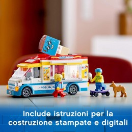 LEGO City Great Vehicles Furgone dei Gelati con Cliente su Skateboard e  Cane, per Bambini dai 5 Anni in su, 60253 – Giochi e Prodotti per l'Età  Evolutiva